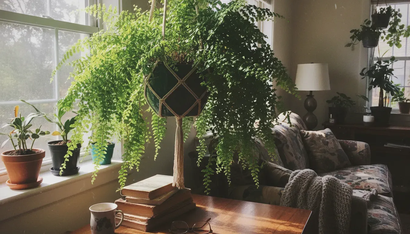 Boston Fern in a casual indoor setting